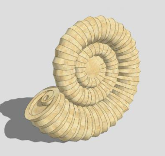 贝壳雕塑SU模型下载_sketchup草图大师SKP模型