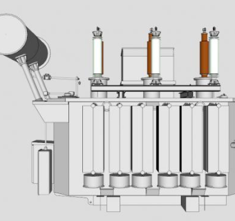 三相油浸式变压器SU模型_su模型下载 草图大师模型_SKP模型