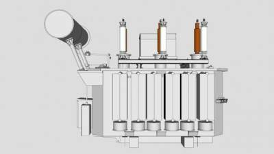 三相油浸式变压器SU模型_su模型下载 草图大师模型_SKP模型