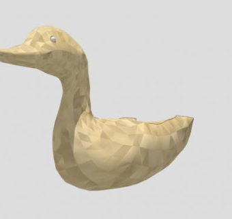 丑小鸭雕塑SU模型下载_sketchup草图大师SKP模型