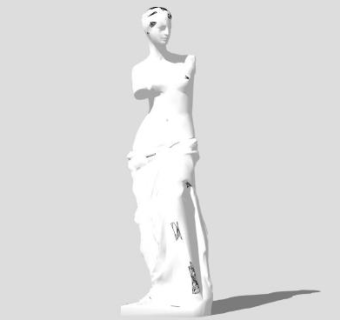 米洛斯的维纳斯雕像SU模型下载_sketchup草图大师SKP模型