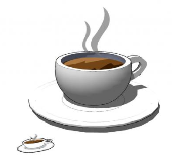 一杯咖啡SU模型下载_sketchup草图大师SKP模型