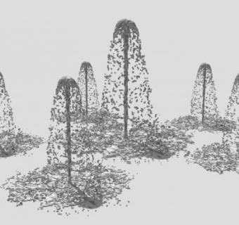 喷泉雕塑SU模型下载_sketchup草图大师SKP模型