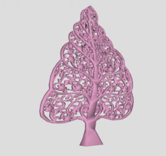 树雕塑SU模型下载_sketchup草图大师SKP模型