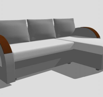 现代三人组沙发家具SU模型下载_sketchup草图大师SKP模型