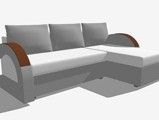 现代三人组沙发家具SU模型下载_sketchup草图大师SKP模型