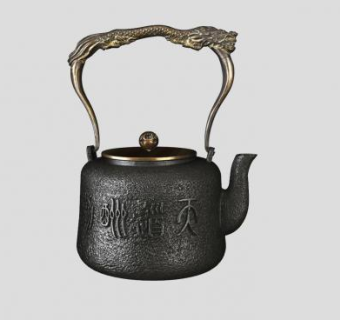 中式古代茶壶SU模型下载_sketchup草图大师SKP模型