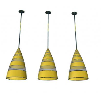 锥形吊灯灯具SU模型下载_sketchup草图大师SKP模型