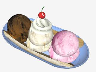 冰淇淋食物SU模型下载_sketchup草图大师SKP模型