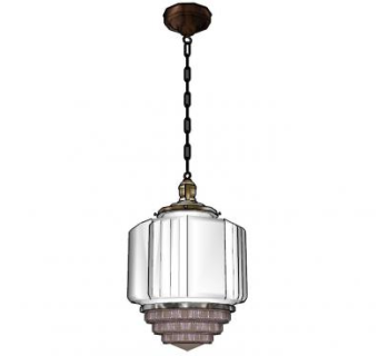 小型铁链小吊灯灯具SU模型下载_sketchup草图大师SKP模型