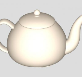 陶瓷茶壶茶具SU模型下载_sketchup草图大师SKP模型