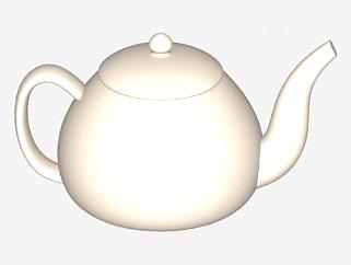 陶瓷茶壶茶具SU模型下载_sketchup草图大师SKP模型
