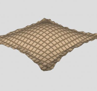 方格坐垫SU模型下载_sketchup草图大师SKP模型