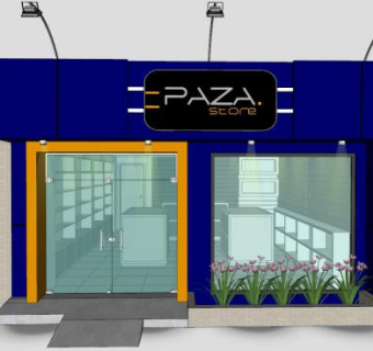 包包店商店门面店铺SU模型下载_sketchup草图大师SKP模型
