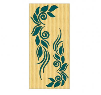 叶子雕刻版装饰板SU模型下载_sketchup草图大师SKP模型