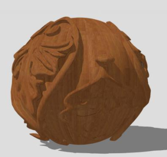 树叶浮雕木刻雕塑SU模型下载_sketchup草图大师SKP模型