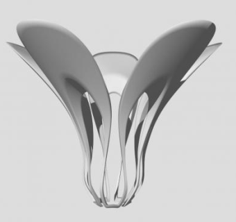 小白菜雕塑SU模型下载_sketchup草图大师SKP模型