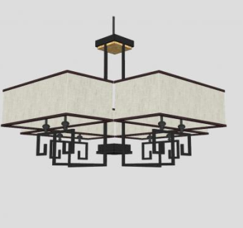 中式灯具吊灯SU模型下载_sketchup草图大师SKP模型