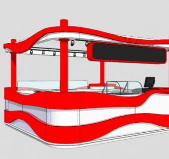 街边小吃售卖亭SU模型下载_sketchup草图大师SKP模型