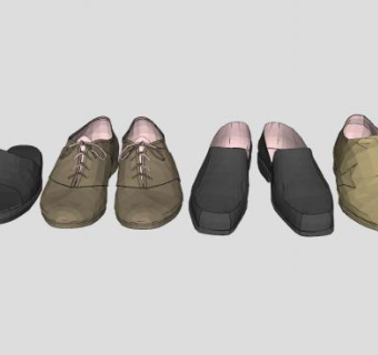 男鞋拖鞋SU模型下载_sketchup草图大师SKP模型