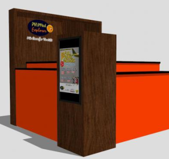 街边售卖亭sketchup模型下载_sketchup草图大师SKP模型