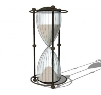 精美的沙漏SU模型下载_sketchup草图大师SKP模型