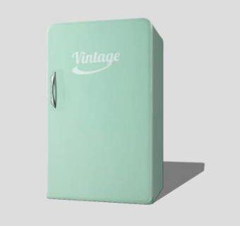 淡绿迷你小冰箱SU模型下载_sketchup草图大师SKP模型