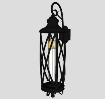 欧式壁灯灯具SU模型下载_sketchup草图大师SKP模型