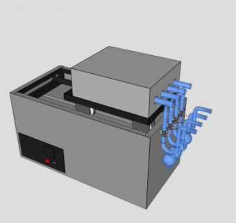 灰王炉混合煤机械SU模型_su模型下载 草图大师模型_SKP模型