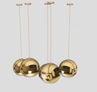 球形装饰吊灯灯具SU模型下载_sketchup草图大师SKP模型