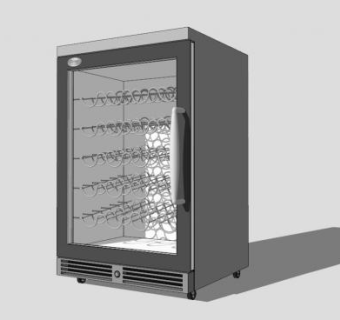 商用冰箱SU模型下载_sketchup草图大师SKP模型