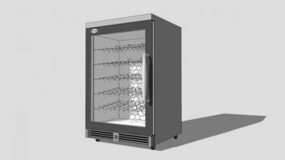 商用冰箱SU模型下载_sketchup草图大师SKP模型