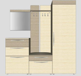 衣帽柜子家具SU模型下载_sketchup草图大师SKP模型
