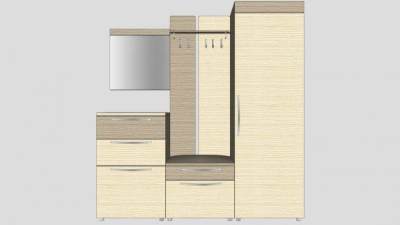 衣帽柜子家具SU模型下载_sketchup草图大师SKP模型