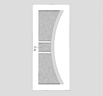 磨砂玻璃门卫生间门SU模型下载_sketchup草图大师SKP模型