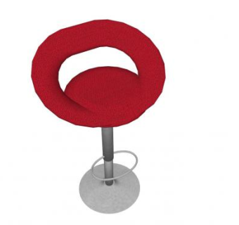 吧台凳吧台椅SU模型下载_sketchup草图大师SKP模型