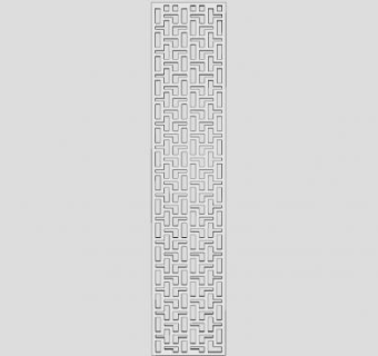 通花板隔断SU模型下载_sketchup草图大师SKP模型