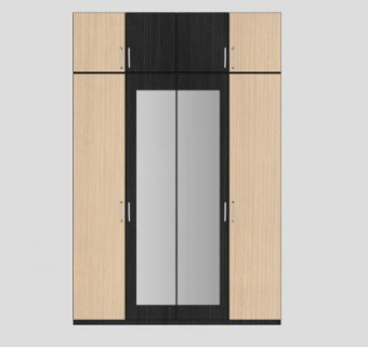 室内衣柜柜子家具SU模型下载_sketchup草图大师SKP模型