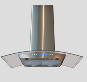 欧式抽油烟机SU模型下载_sketchup草图大师SKP模型