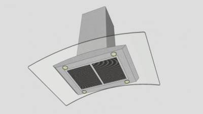欧式油烟机SU模型下载_sketchup草图大师SKP模型