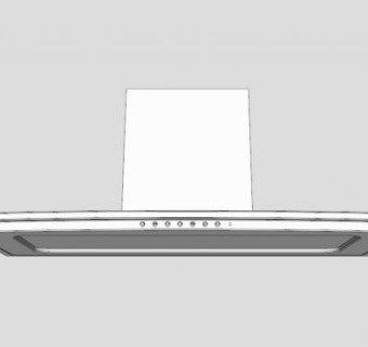 塔形油烟机SU模型下载_sketchup草图大师SKP模型