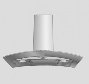 欧式吸油烟机SU模型下载_sketchup草图大师SKP模型