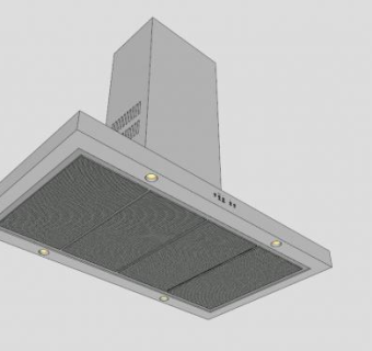 穹顶式油烟机SU模型下载_sketchup草图大师SKP模型