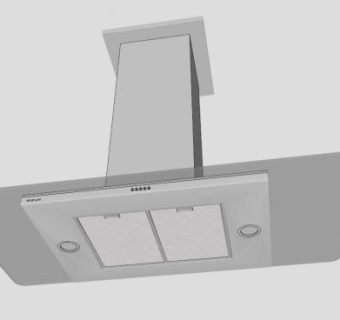 T形油烟机SU模型下载_sketchup草图大师SKP模型