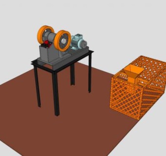 破碎机机械设备SU模型_su模型下载 草图大师模型_SKP模型