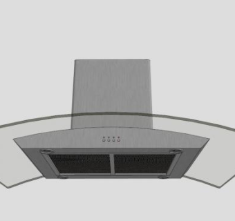 T型小型抽油烟机SU模型下载_sketchup草图大师SKP模型