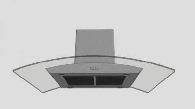 T型小型抽油烟机SU模型下载_sketchup草图大师SKP模型