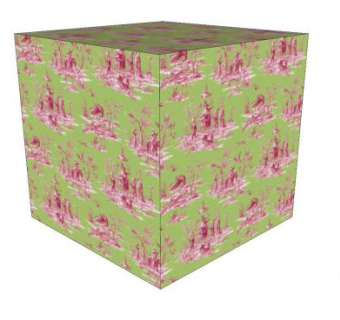 欧式形象印花壁纸SU模型下载_sketchup草图大师SKP模型