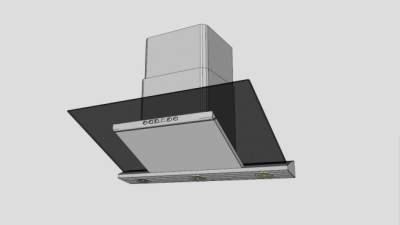 家用侧吸式抽油烟机SU模型下载_sketchup草图大师SKP模型