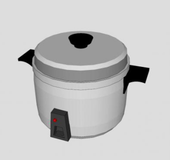 电饭锅SU模型下载_sketchup草图大师SKP模型